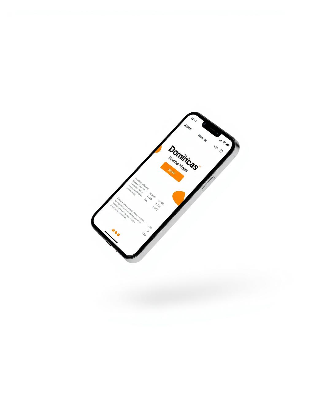 Web de negocio dominicano vista en celular